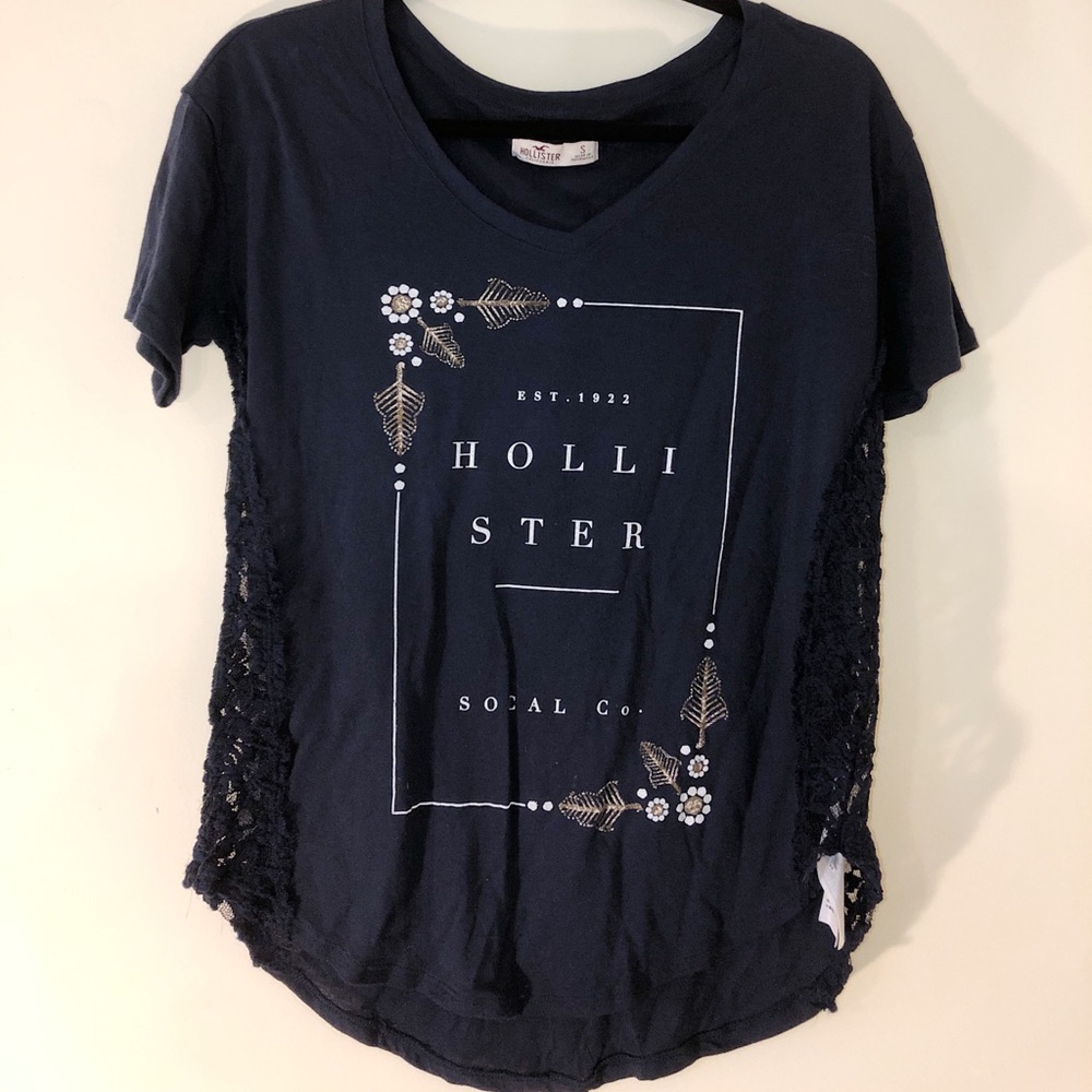 Hollister Navy Blue T-Shirt.